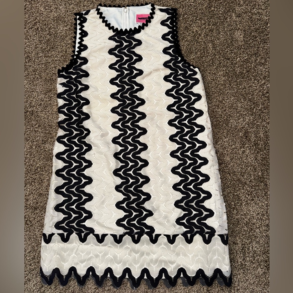 Kate Spade Shift Dress Cream and Black - Picture 3 of 10